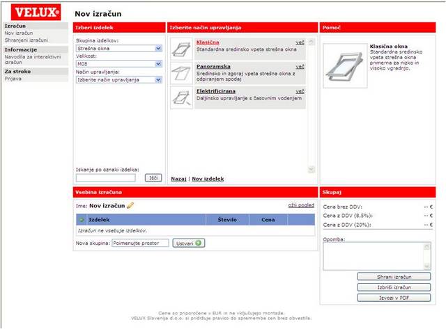 Izberite model strešnih oken Izberite model strešnih oken